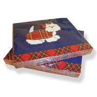 Scottish Tartan Terrier Serviettes