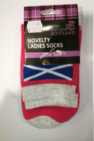 Pink Saltire Socks