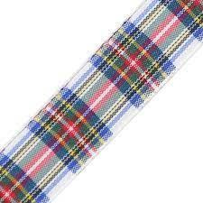 Stewart Dress tartan ribbon 25mm | Tartan ribbon | The Scottish Shop