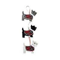 Scottie Dog Felt Christmas Decoration - BLACK SCOTTIE NOW SOLD OUT