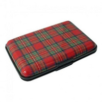 Red Tartan Card Holder