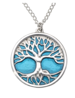 Tree of Life Blue Pendant