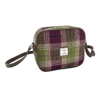 Harris Tweed 'Almond' Mini Bag in Heather Check