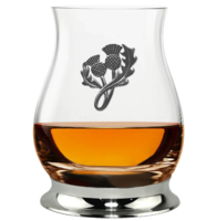 The Glencairn Whisky Mixer Glass with Pewter Base and Thistle 350ml (SOLD OUT)