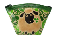 Sheep Fan Leather Purse