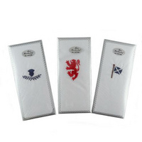 Gents Cotton Handkerchief with Embroidered Thistle, Lion or Saltire